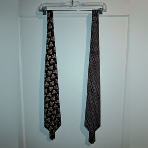 2 vintage Burberry mens ties